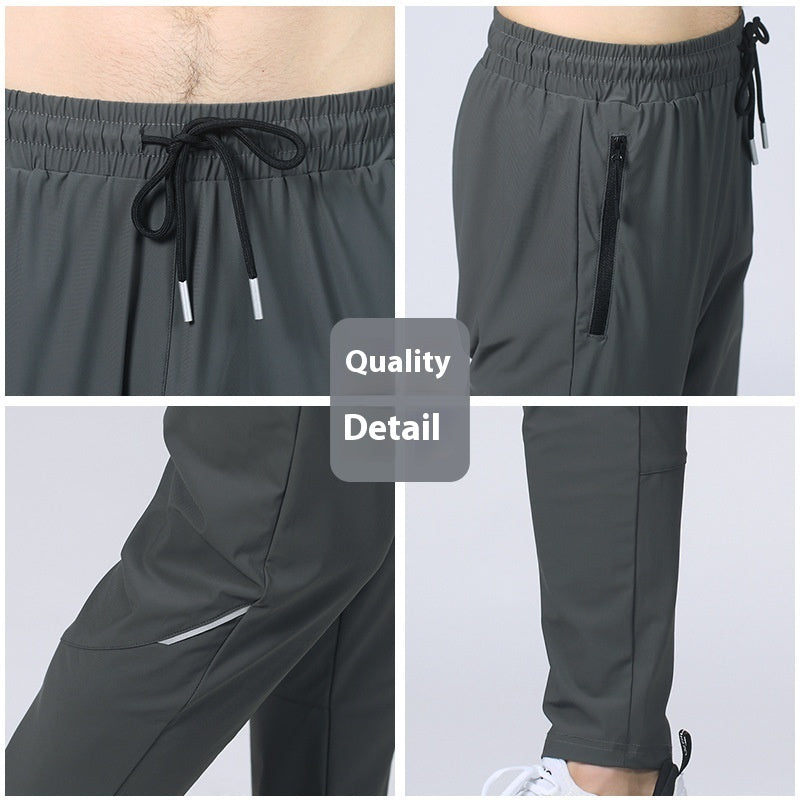 Ice Silk Exercise Workout Pants